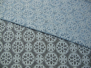Koningsblauwen van de Katoenen Nylon van het de Sneeuwvlokontwerp Kantstof de Kledingsmateriaal