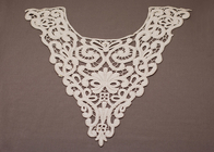 Witte kraag borduurwerk katoen haak kant voor vrouwen Dress