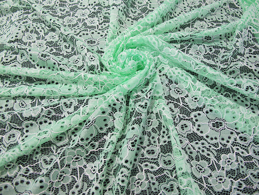 Douane Duurzaam van de Katoenen Nylon Geborduurd Groen de Bloempatroon Kantstof