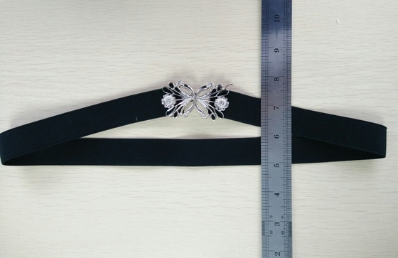 OEM/ODM de Keten van de Vlinder Elastische Taille Doekriemen voor Vrouwenzwarte