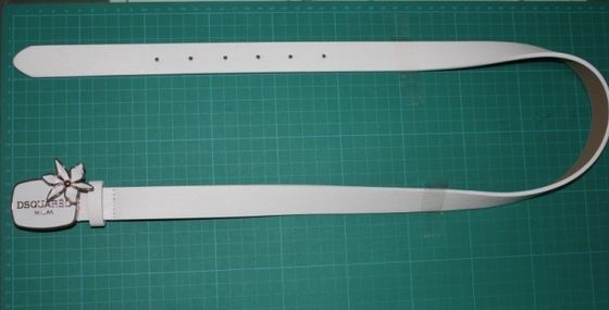 De speciale riemen van de gespdoek voor vrouwen, 3.5cm witte Pu riem