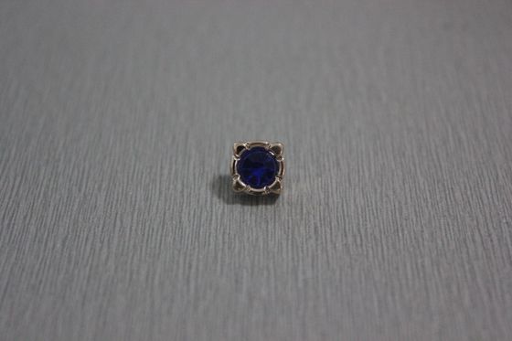 14L ABS acrylmaatkledingknopen met Blauwe Diamant voor meisjesoverhemd