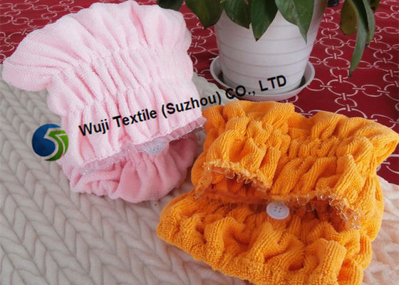 37*16cm Aangepaste Druk en Borduurwerkhaar Drogende Tulband met Kant