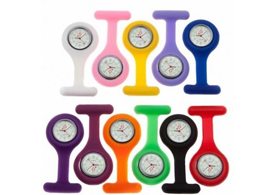 Aangepaste beweging van Japan of China beweging Gel Silicone verpleegster Fob Watch / 85 * 39 mm