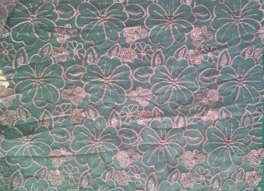 Polyester geborduurde Kantstof