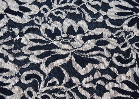 Nylon Elastische het Kantstof van de douanebloem voor Stofferingsoem/ODM CY-LW0790