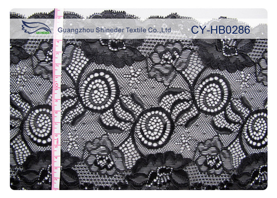 Stof van het de Jacquard de Elastische Kant van het comfortontwerp voor Lingerieoem CY-HB0286