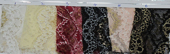 Elastische Gekleurde het Kantstof, Antistatisch en Multi van het Lingerie Metaaloogje