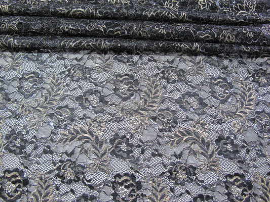 Uitstekende Metaal Bloemen het Kantstof syd-0002 van Tulle van de Kantstof Blauwe, Nylon