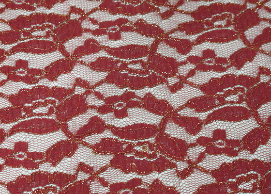 Stretchable Rode Metaalkantstof voor SGS van de Huwelijkskleding CY-LW0791