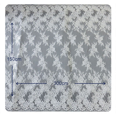 De mooie witte Nylon Versiering van het Wimper Elastische Kant/Decoratieve Kantversiering