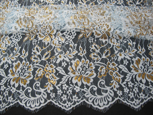 Het gouden Metaal Nylon Wimperkant In orde maken voor de Breedte van de Kledingsmanier 140CM