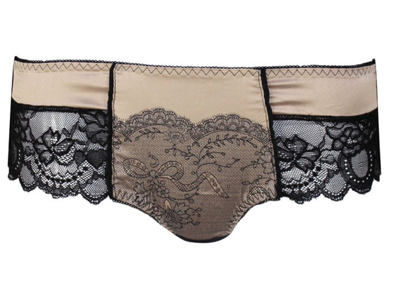 Het vrij Comfortabele Damesslipje van Boyshort van de Kantversiering met Mooi Satijn bij Voorzijde