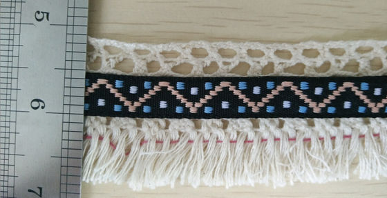 Van de Katoenen van de kledingstukkleding Decoratieve de Bandmengeling Kantversiering met Leeswijzer