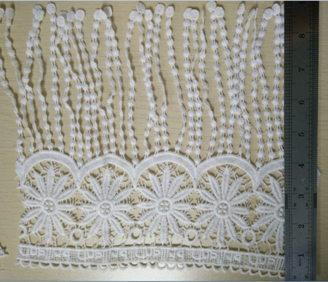 De zachte Versiering van het Rand Decoratieve Zwarte/Witte Kant met Melk Poly