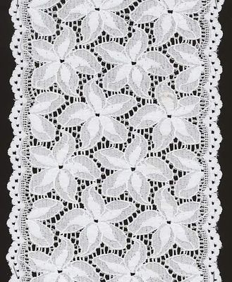 Wit Decoratief de Bloempatroon van de Kantversiering in diverse grootte en Bloempatroon