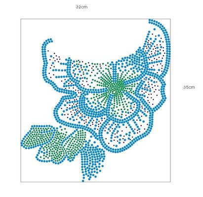 De Overdrachten van de het Bergkristalhitte van het bloempatroon Kleurrijk met Hete Moeilijke situatie voor T-shirt