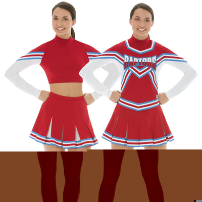 Van de de Bergkristallenjeugd van het toejuichingteam de Metaalkleding van Cheerleading met Bogen