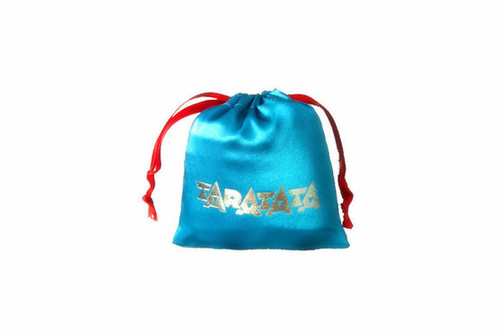 De blauwe Verpakking van de de Zakgift van Juwelendrawstring, Bewijsvochtigheid 13*16cm
