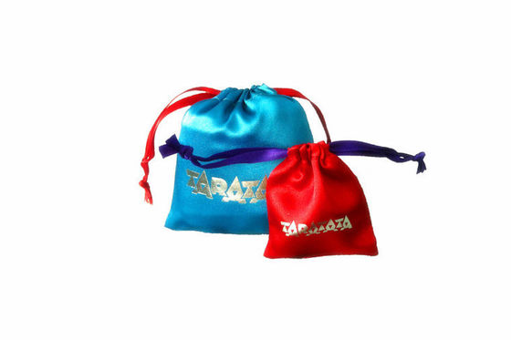 De blauwe Verpakking van de de Zakgift van Juwelendrawstring, Bewijsvochtigheid 13*16cm
