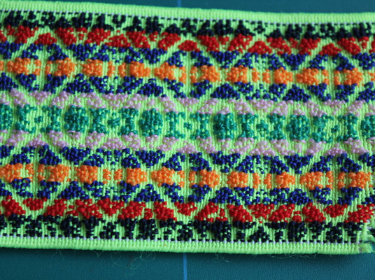 Het bagage Geweven Elastische Nylon/Spandex van Colorized van de Singelbandfluorescentie