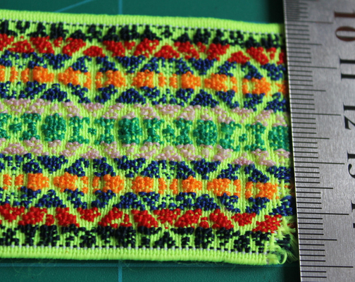 Het bagage Geweven Elastische Nylon/Spandex van Colorized van de Singelbandfluorescentie