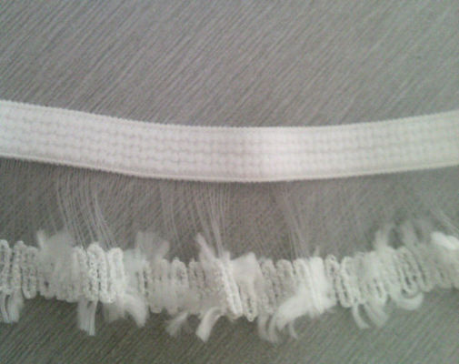 Witte Geweven Elastische Singelband