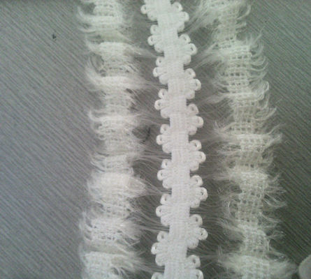 Nylon polyester Geweven Elastische Singelband met kant zij/vlak nylon singelband