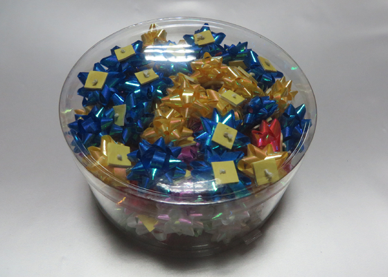 Gouden, Rood, Blauw Mini de booglint van de stergift met polypropyleen voor Giftdecoratie