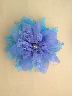 Corsage van de chiffon het kunstmatige roze bloem