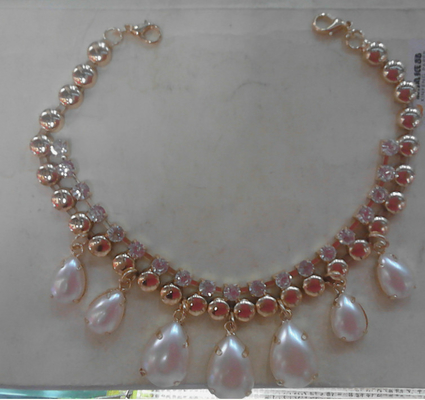 Natuurlijke Parel met de hand gemaakte halsband