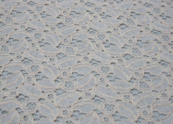 Ivoor Katoenen Nylon Kantstof voor Kleding