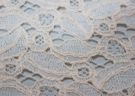 Ivoor Katoenen Nylon Kantstof voor Kleding