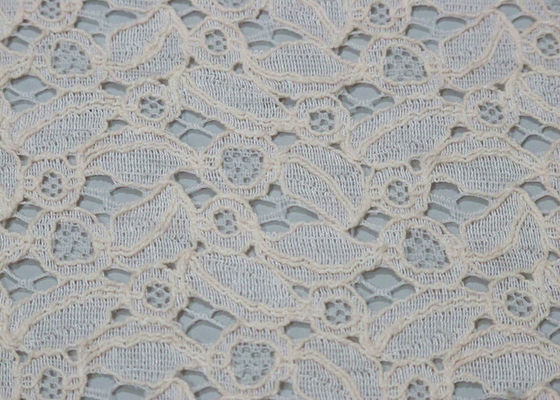 Ivoor Katoenen Nylon Kantstof voor Kleding