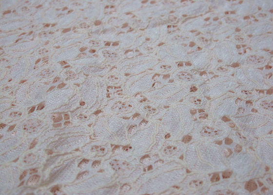Ivoor Katoenen Nylon Kantstof voor Kleding