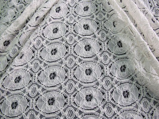 Krimpen-bestand Katoenen Nylon Kantstof, Geometrische Bloemstof CY-LW0154